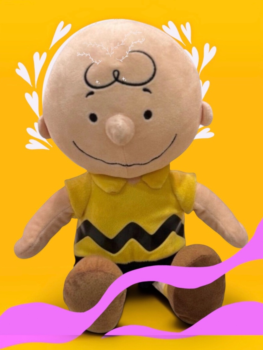 Charlie Brown Peanuts Gang Plush Doll 14”